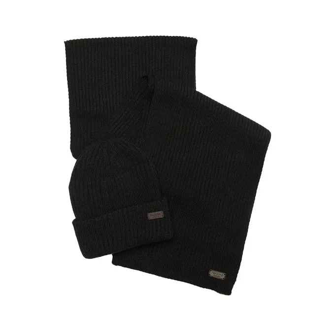 GIFT SET CRIMDON CAP AND SCARF Man Black