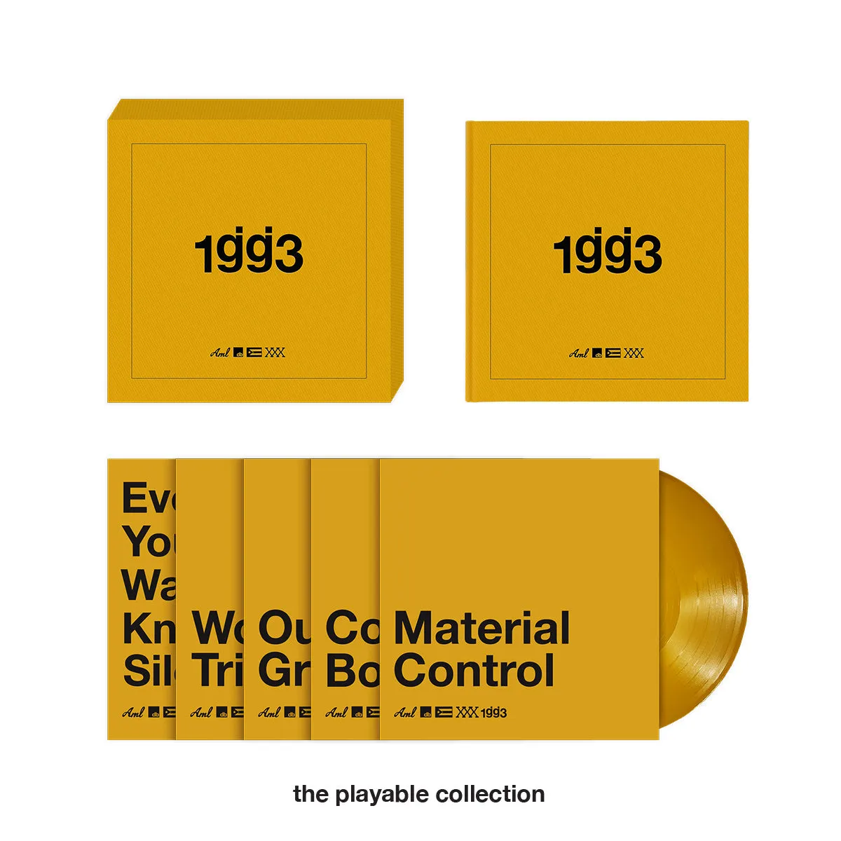 GLASSJAW ‘THE DELUXE PLAYABLE COLLECTION’ (GOLD VINYL + HARDCOVER BOOK)