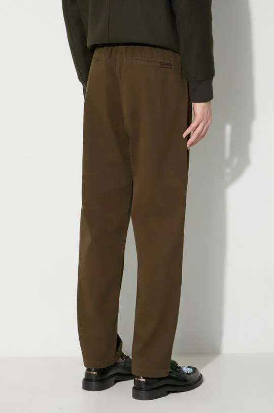 Gramicci cotton trousers Gramicci Pant green color