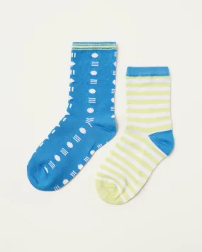 Green and Blue Socks Set