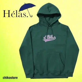 HELAS  |Unisex Street Style Long Sleeves Logo Skater Style Hoodies