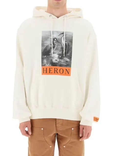 Heron Preston  |Unisex Street Style Long Sleeves Plain Cotton Logo Hoodies