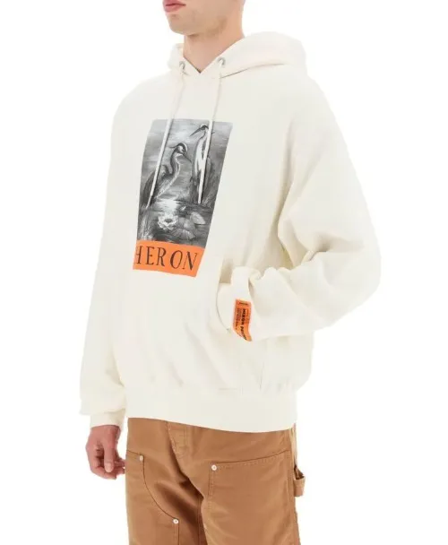 Heron Preston  |Unisex Street Style Long Sleeves Plain Cotton Logo Hoodies