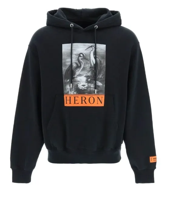 Heron Preston  |Unisex Street Style Long Sleeves Plain Cotton Logo Hoodies