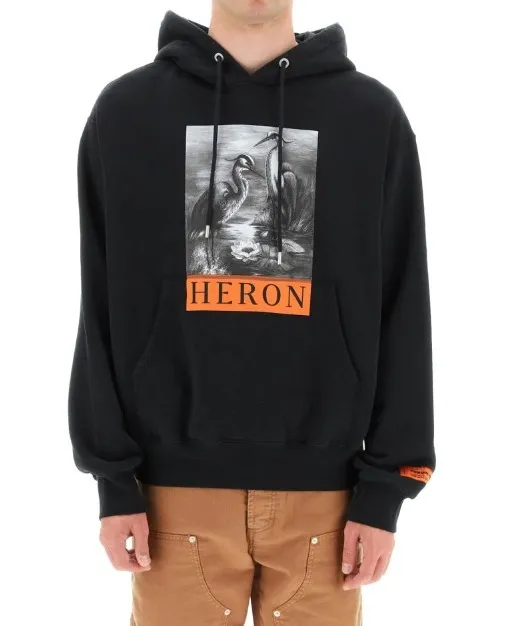 Heron Preston  |Unisex Street Style Long Sleeves Plain Cotton Logo Hoodies