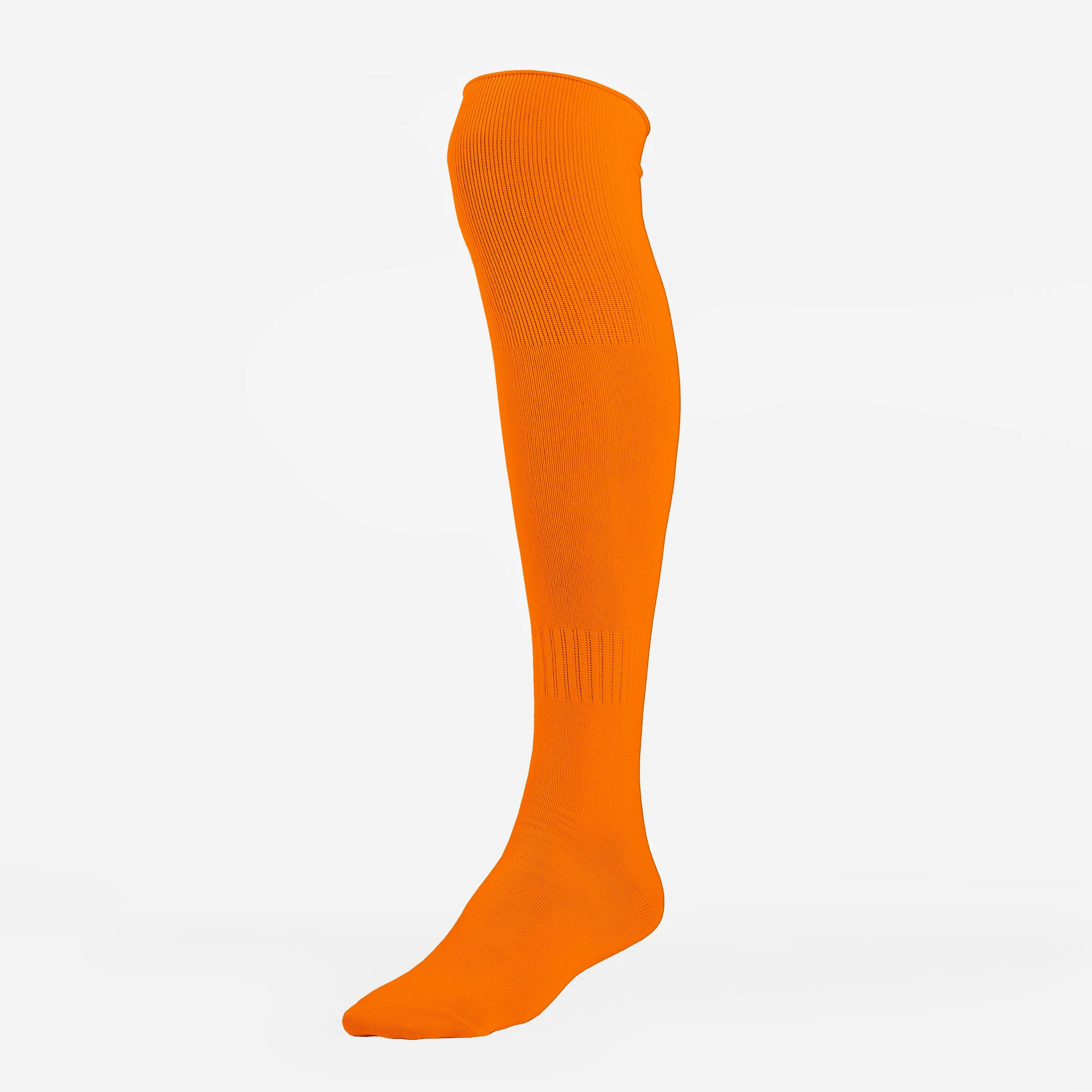 Hot Orange Soccer Knee-High Socks