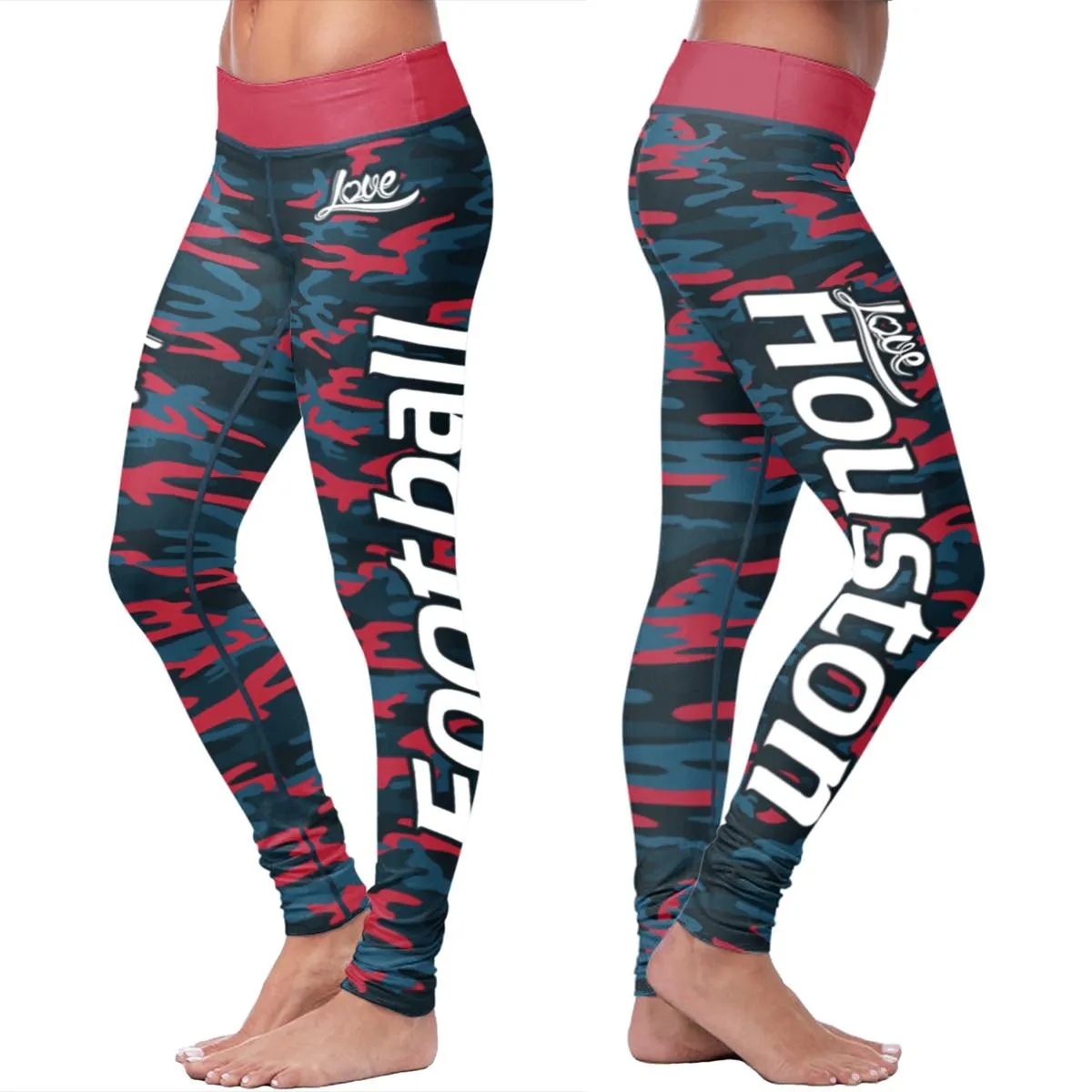 HOU FB Camo Leggings