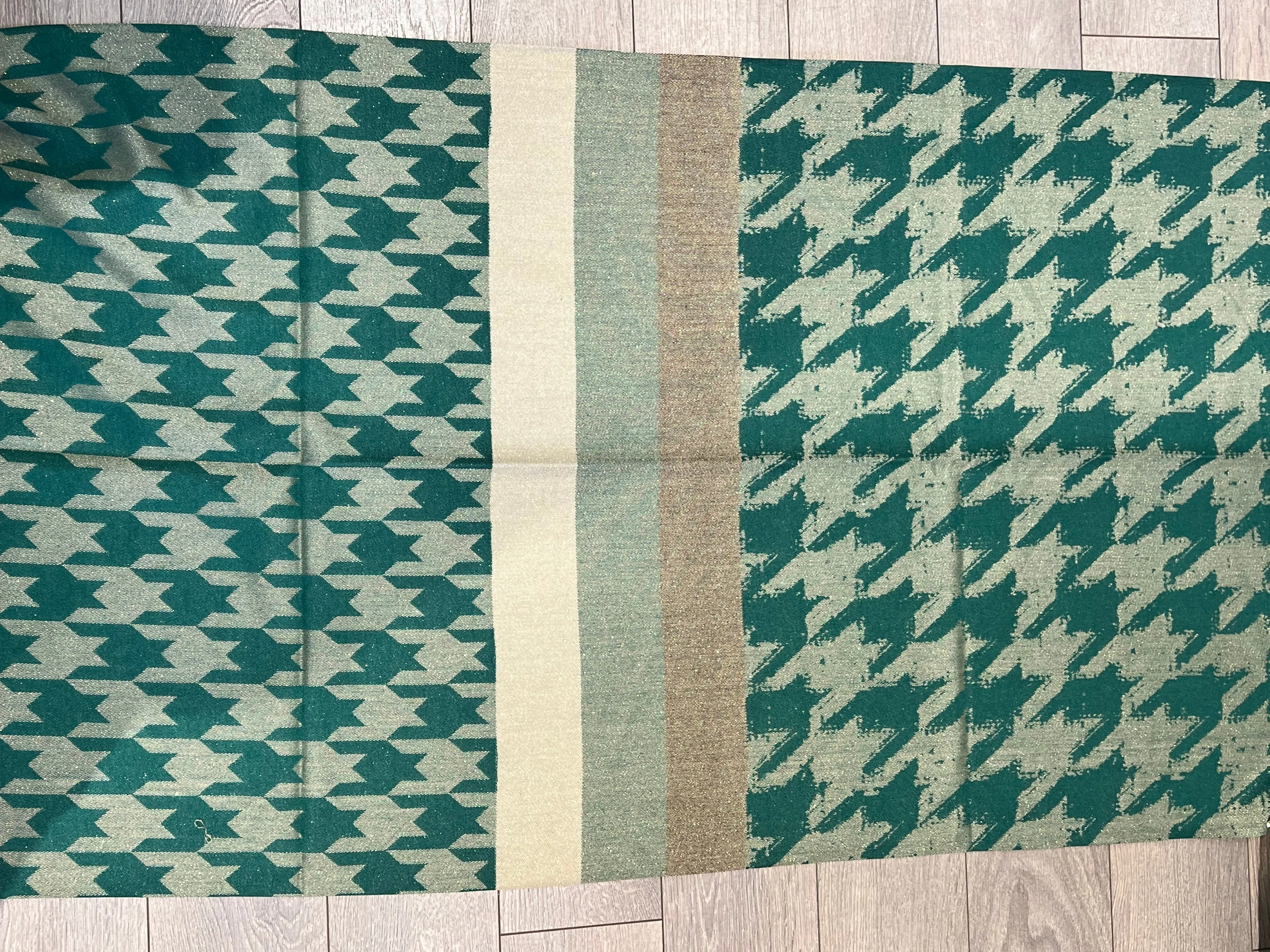 Italian Metallic Chevron Scarf