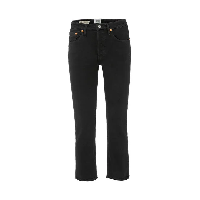 JEANS 501 CROPPED HIGH RISE Woman Black Sprout 