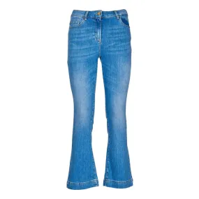 JEANS STRETCH ZAMPETTA CORTO Donna Denim Chiaro