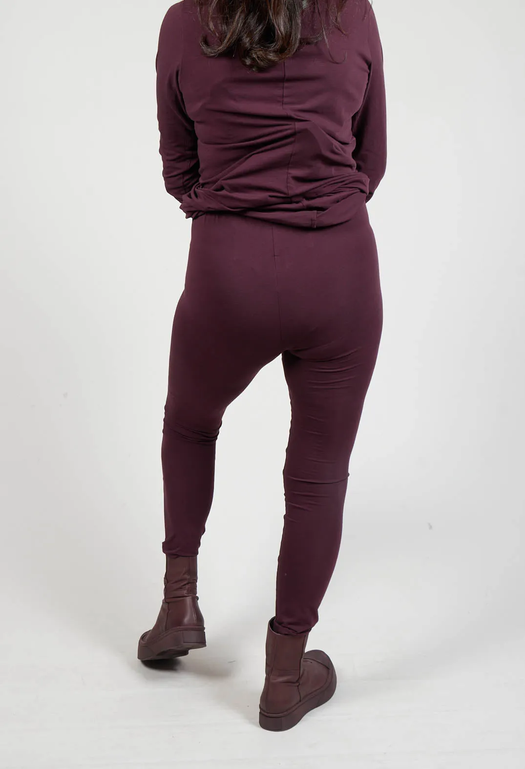 Jersey Leggings in Ruby