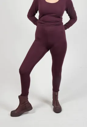 Jersey Leggings in Ruby