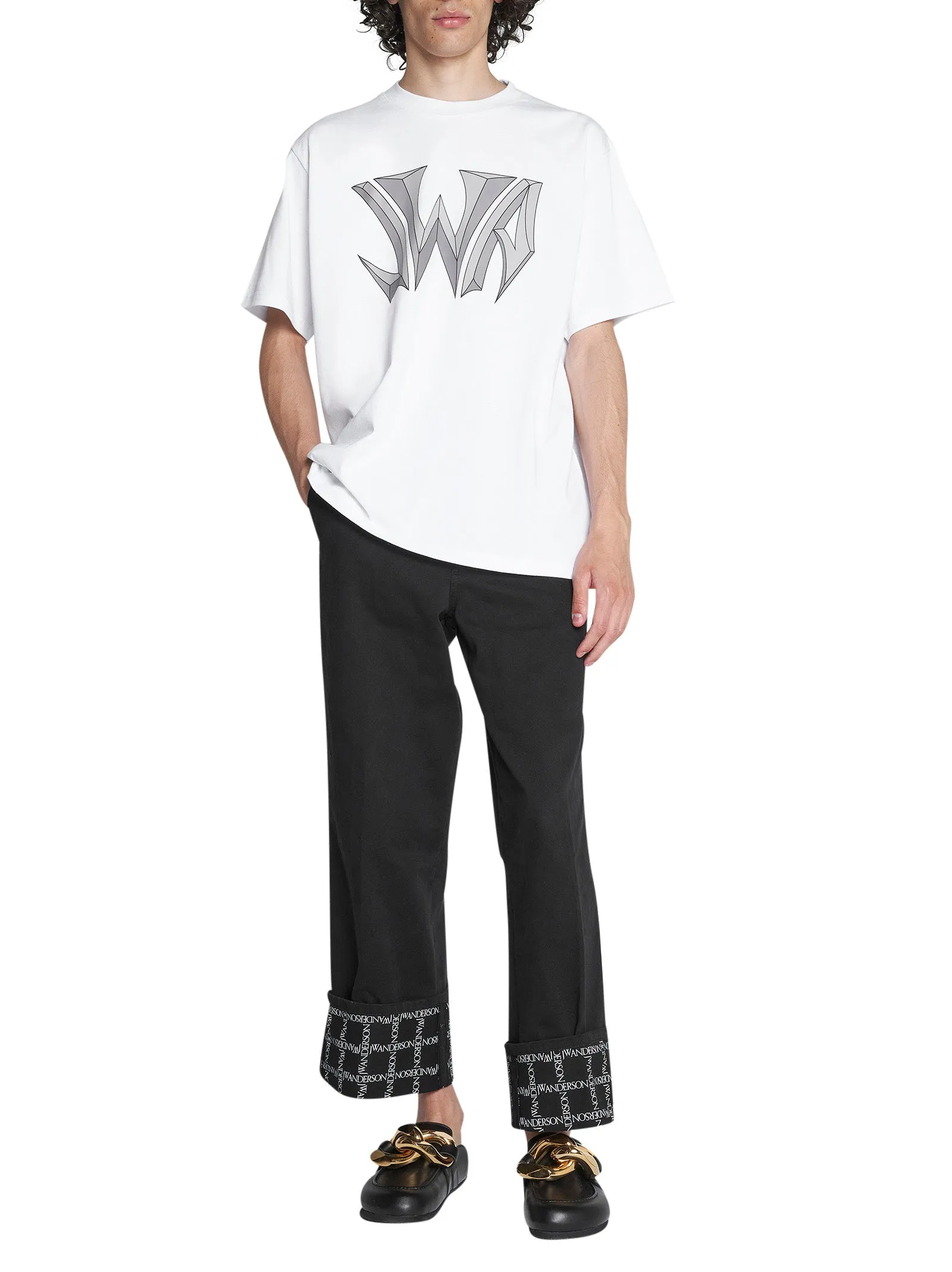 JW Anderson Logo Printed Crewneck T-Shirt