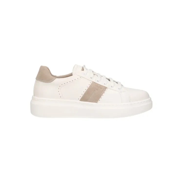 KEYS K-9261 Scarpe Uomo Sneaker Stringate Bianco