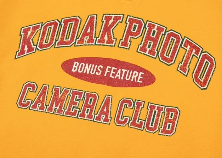 KODAK  |Unisex Street Style Long Sleeves Plain Logo