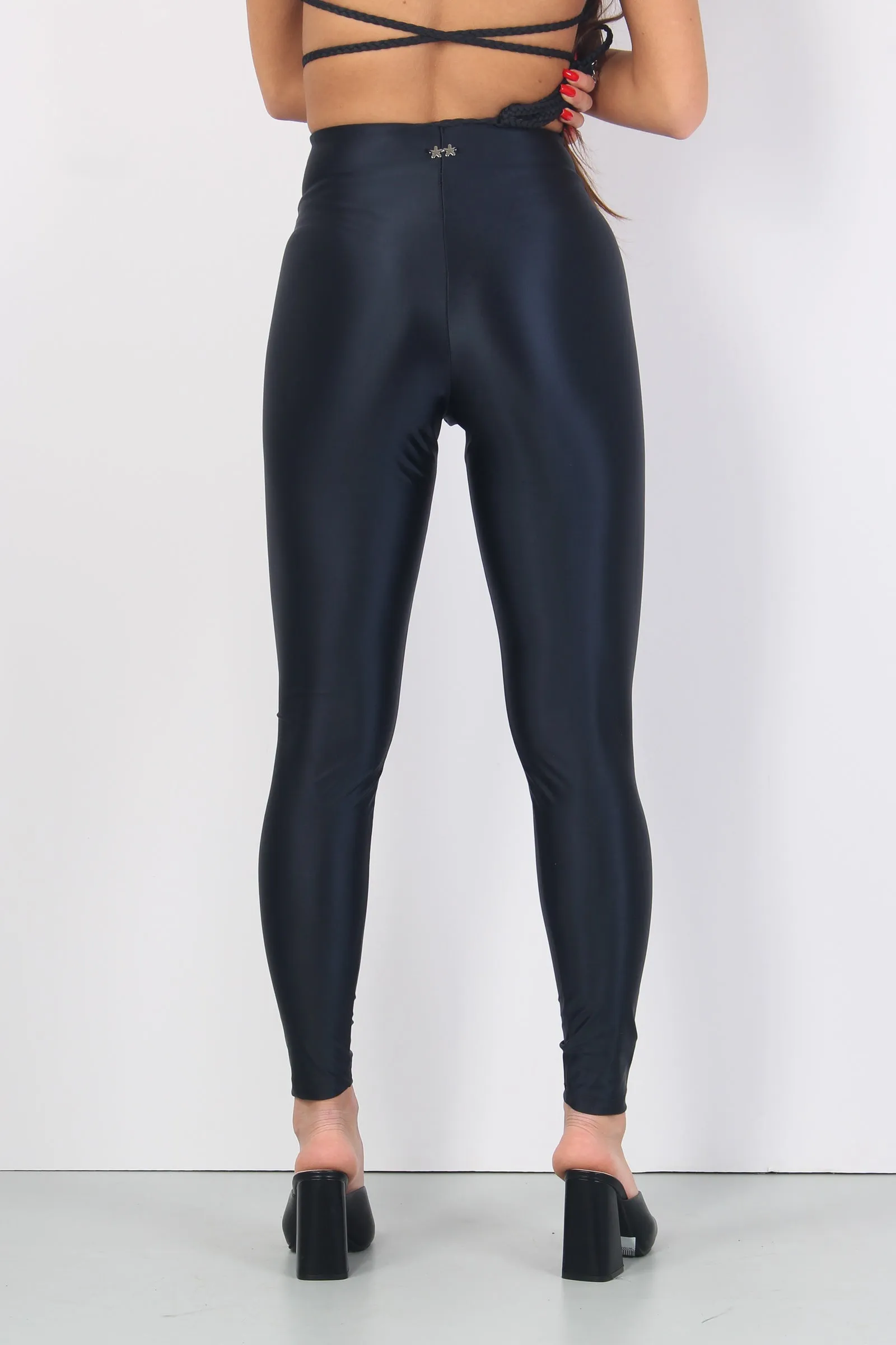 Leggings Basica Lycra Nero