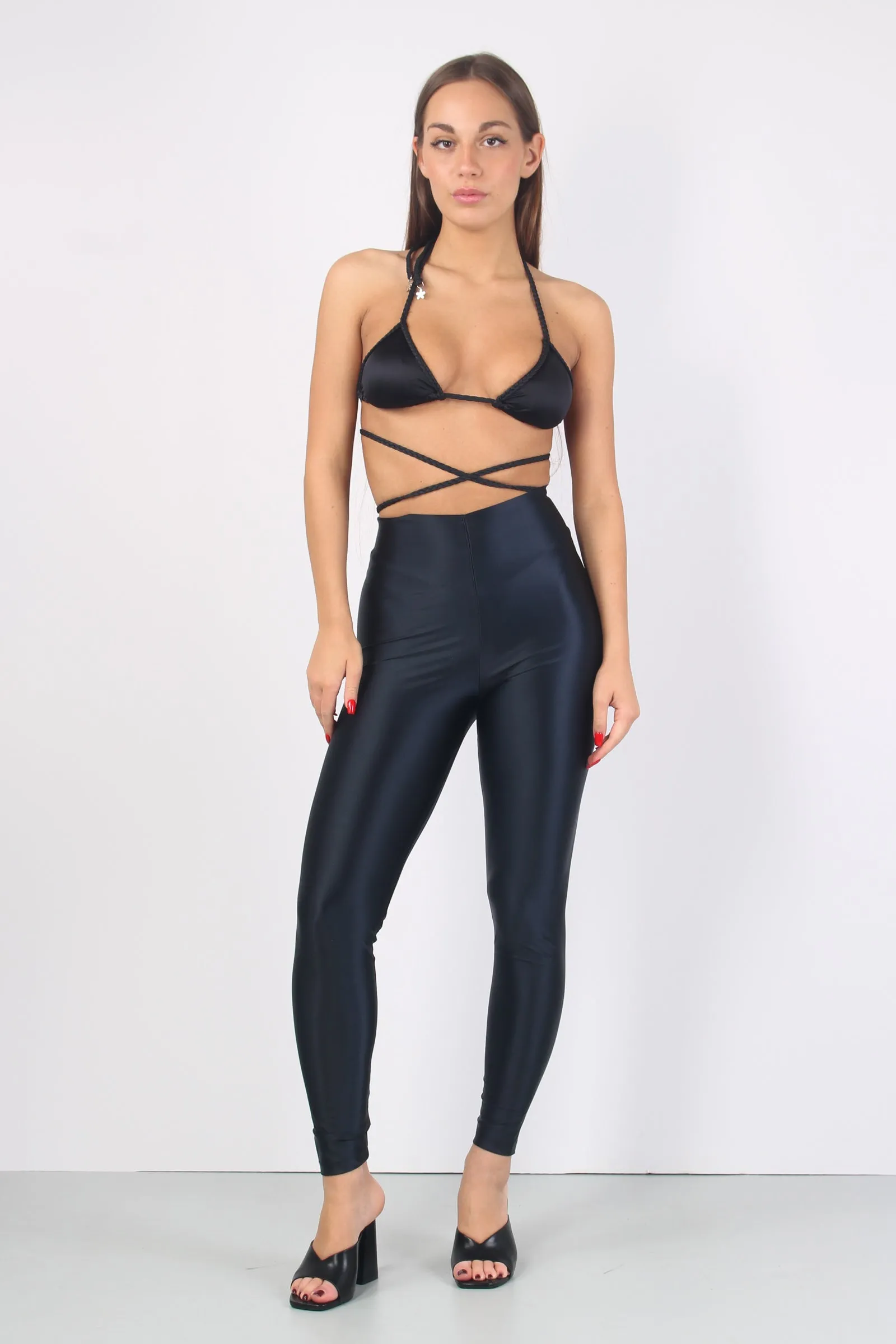 Leggings Basica Lycra Nero