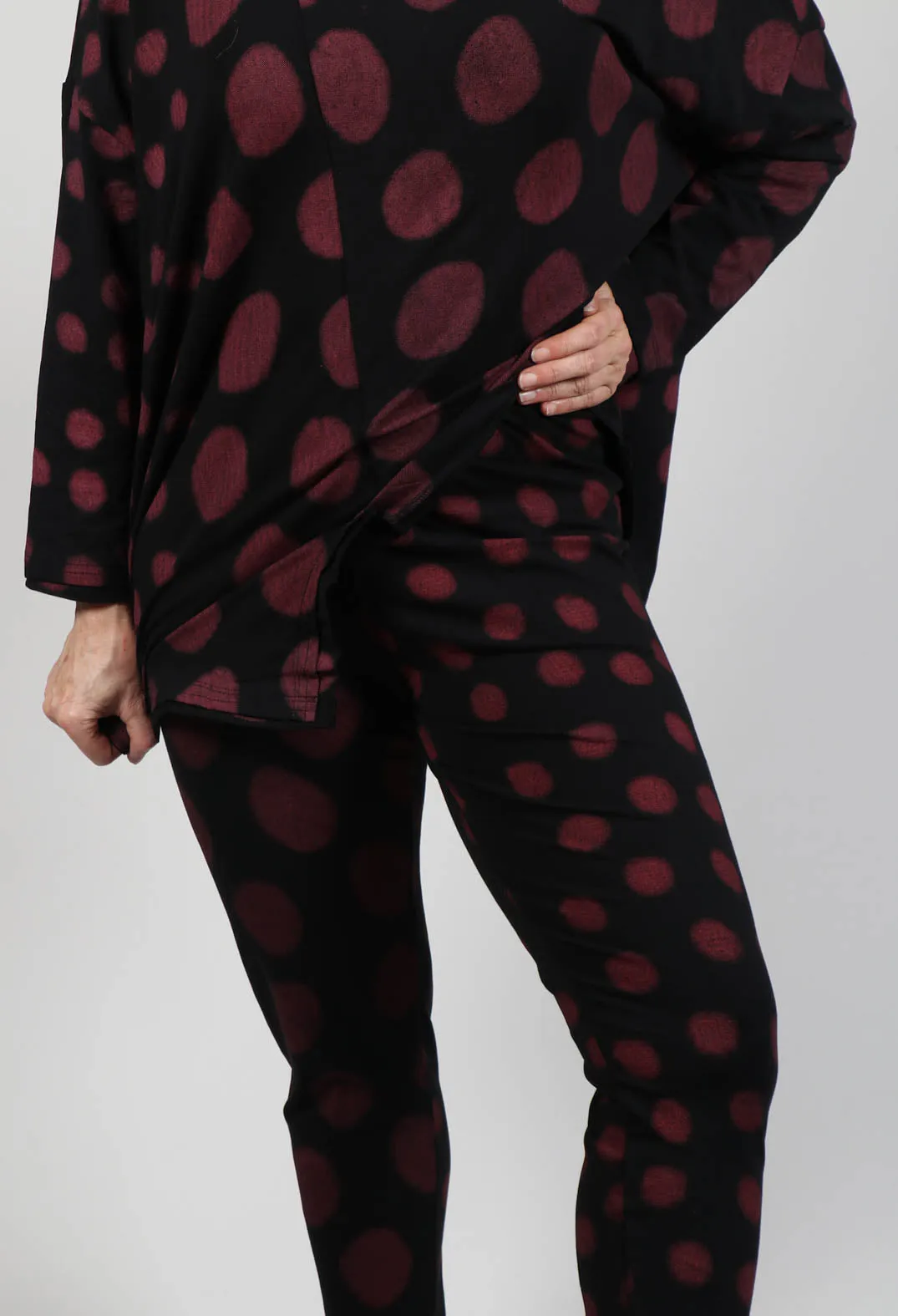 Leggings in Red Pois