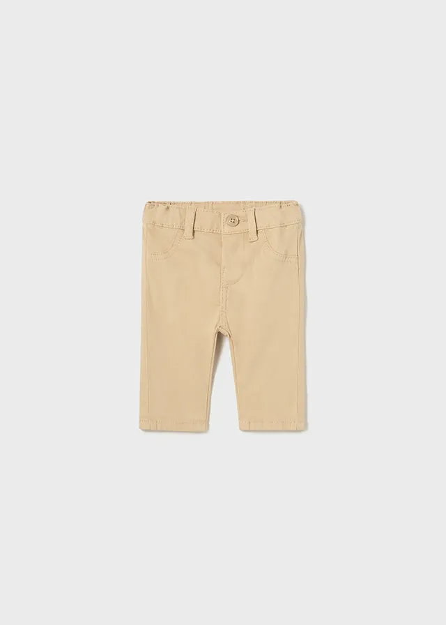 Mayoral Twill basic trousers for newborn boy - Crepe