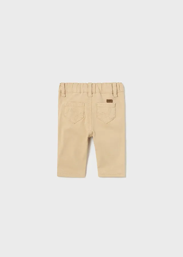 Mayoral Twill basic trousers for newborn boy - Crepe