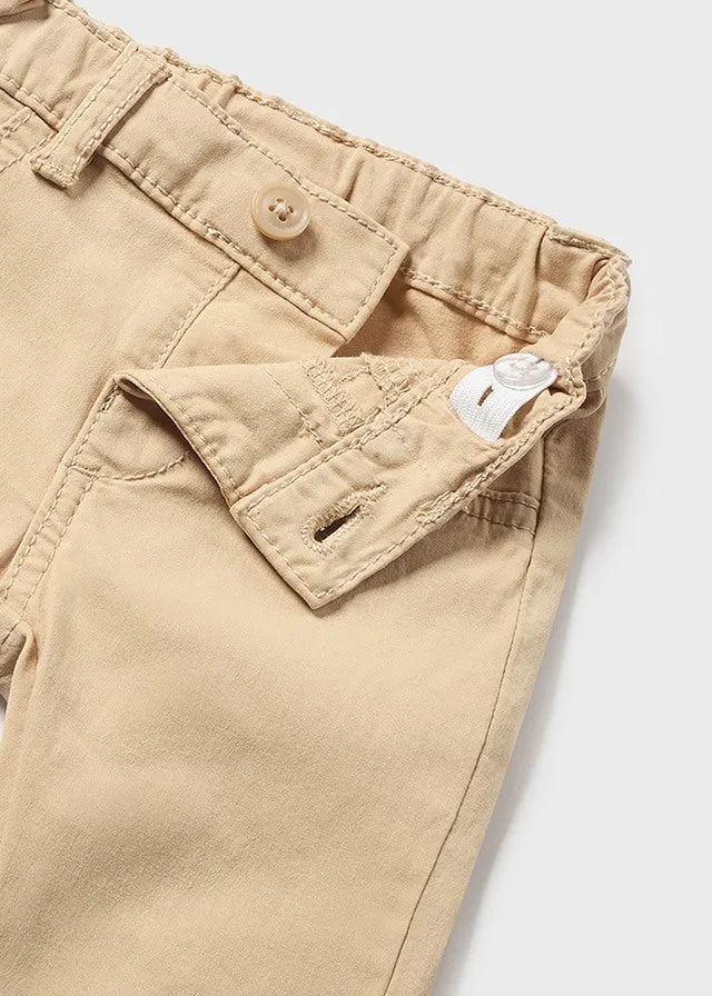 Mayoral Twill basic trousers for newborn boy - Crepe