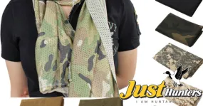 Mesh Tactical Camouflage Scarf Veil Neckerchief for Hunting and Outdoor