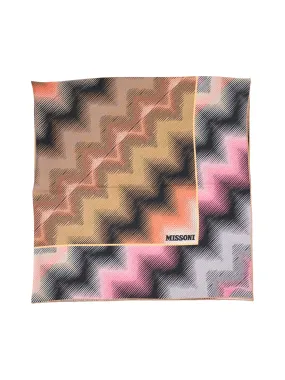 Missoni Foulard Square Scarf in 1 Pink Olive