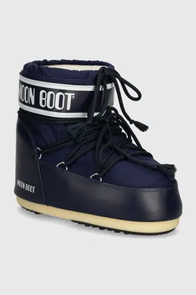 Moon Boot snow boots MB ICON LOW NYLON navy blue color 80D1409340 F003