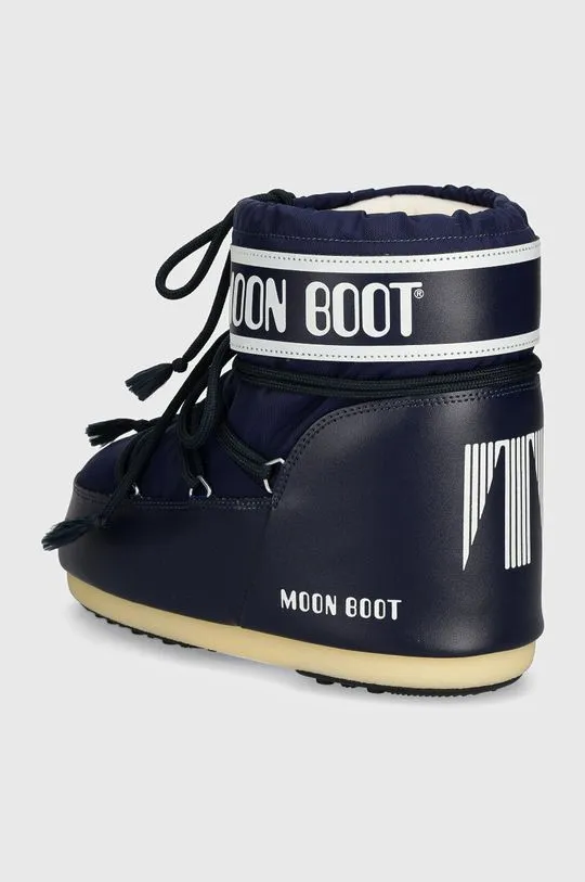 Moon Boot snow boots MB ICON LOW NYLON navy blue color 80D1409340 F003