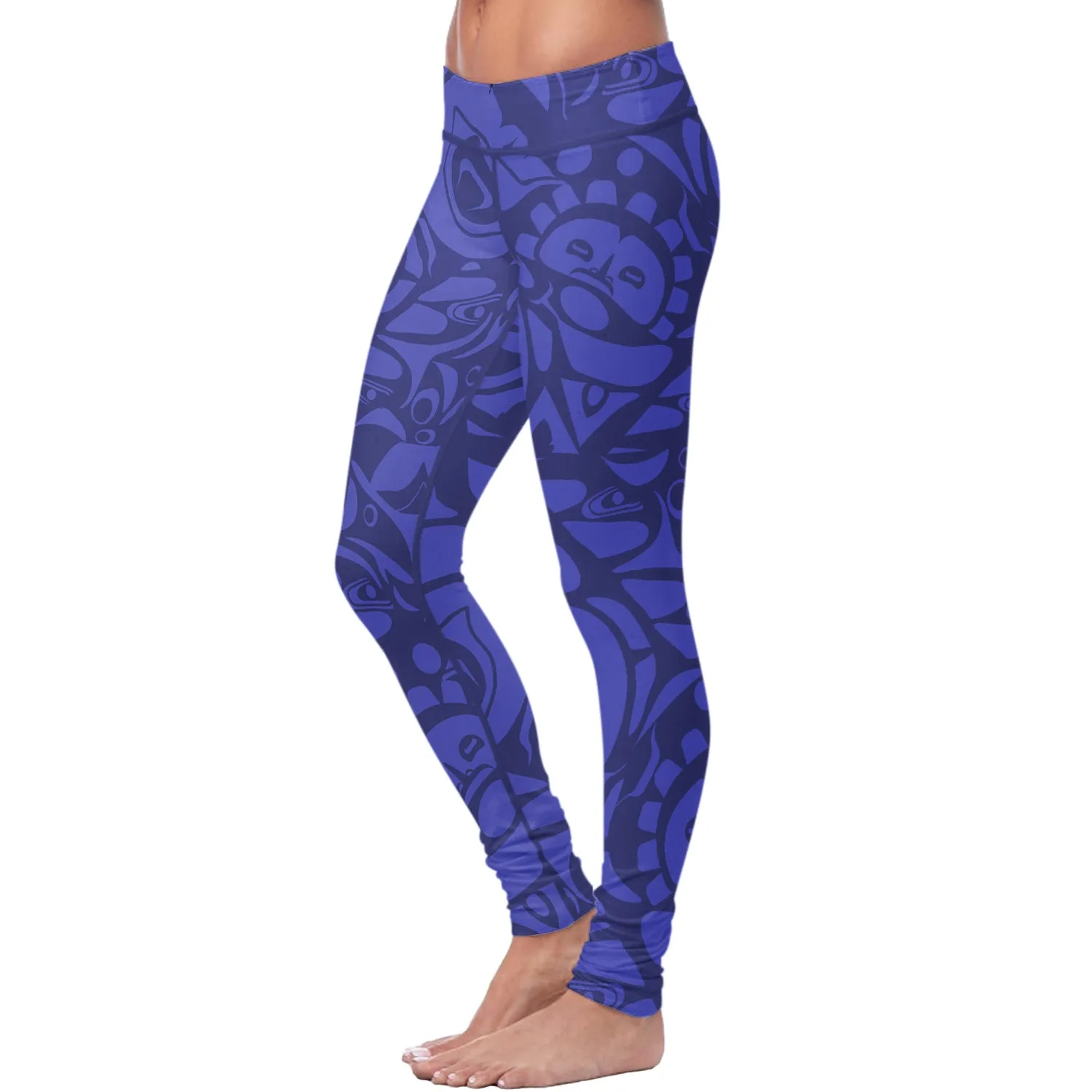 Native Pattern Blue Leggings