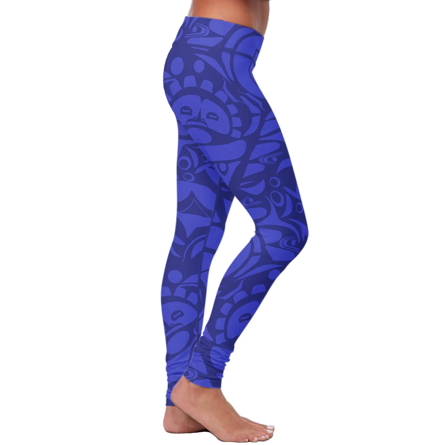 Native Pattern Blue Leggings