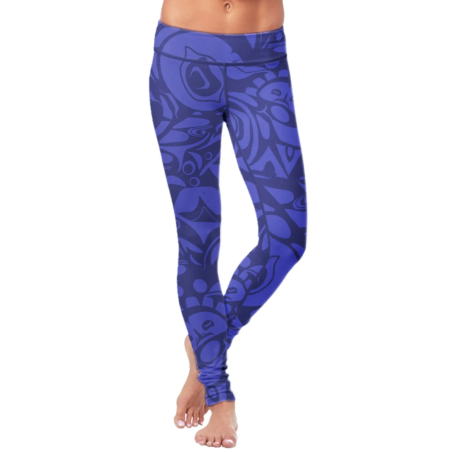 Native Pattern Blue Leggings