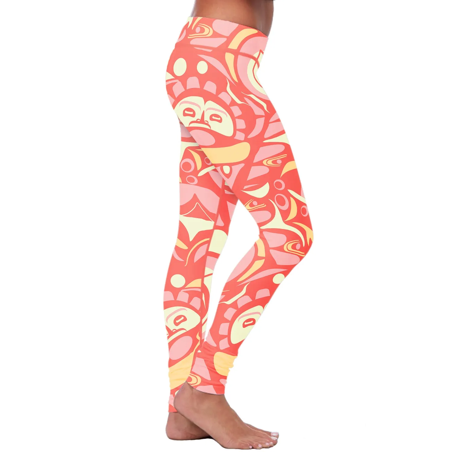 Native Pattern Pink Leggings