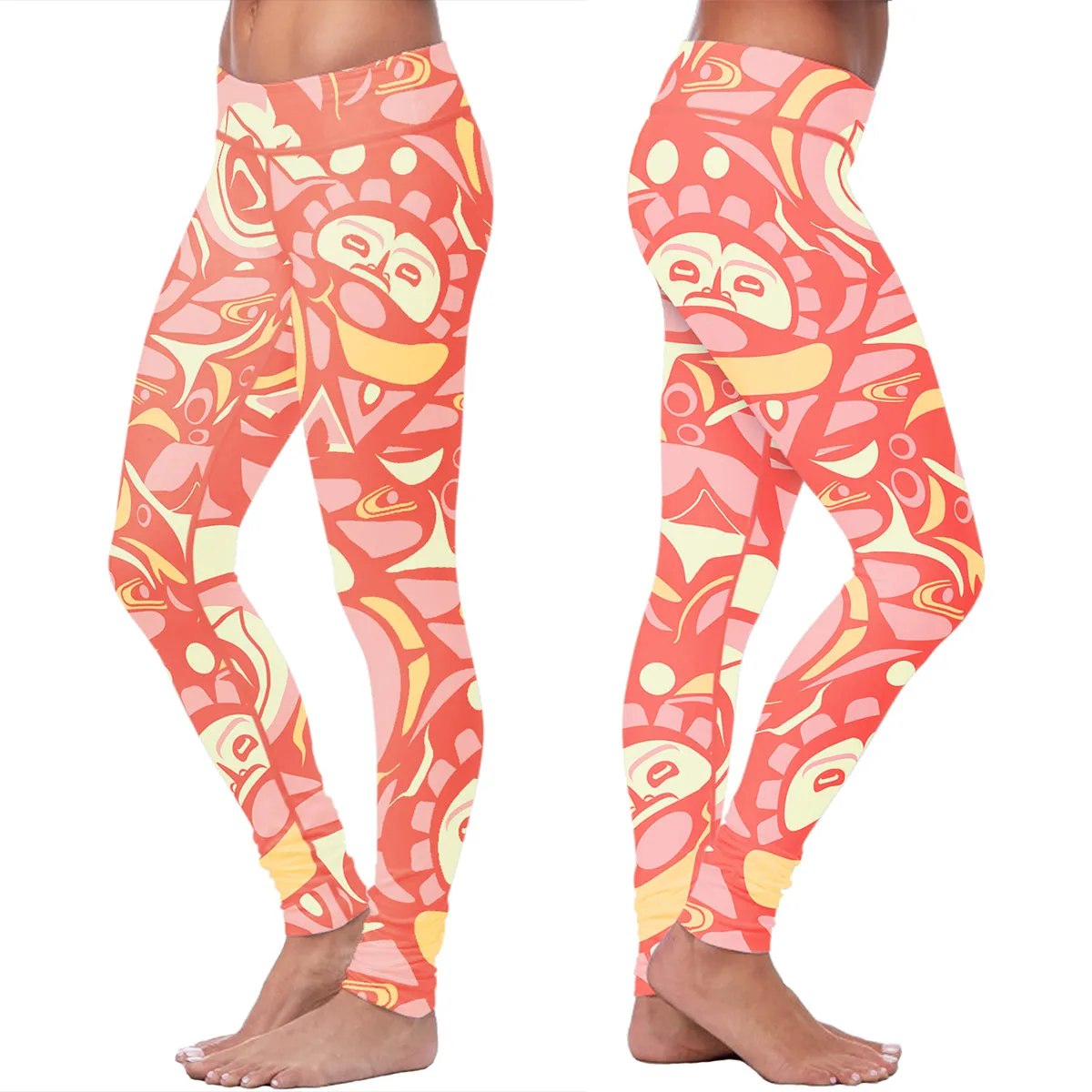 Native Pattern Pink Leggings