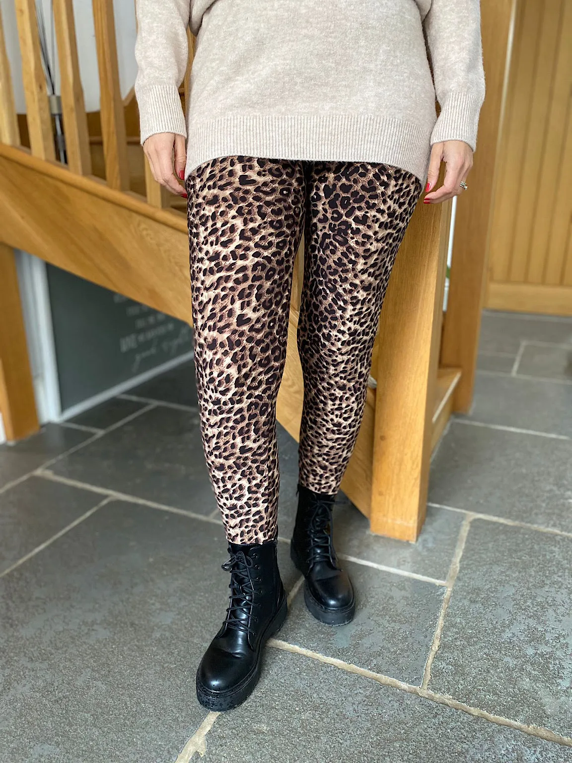 Natural Animal Print Leggings