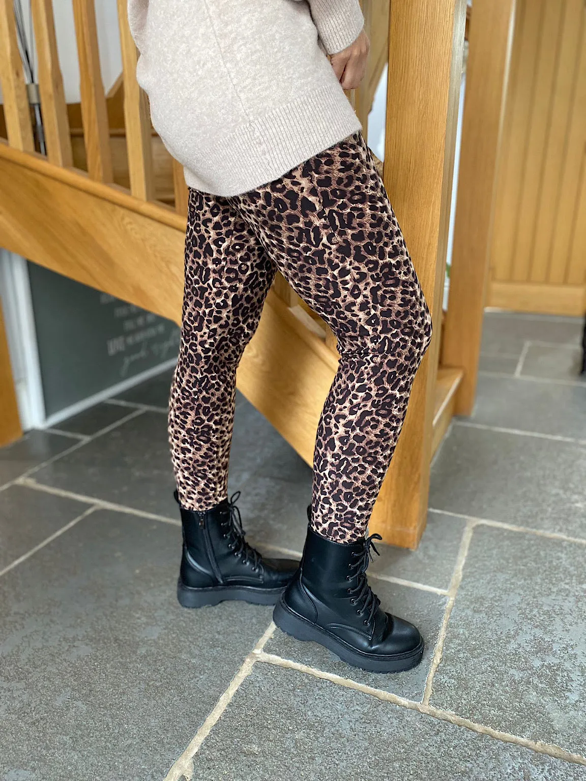 Natural Animal Print Leggings