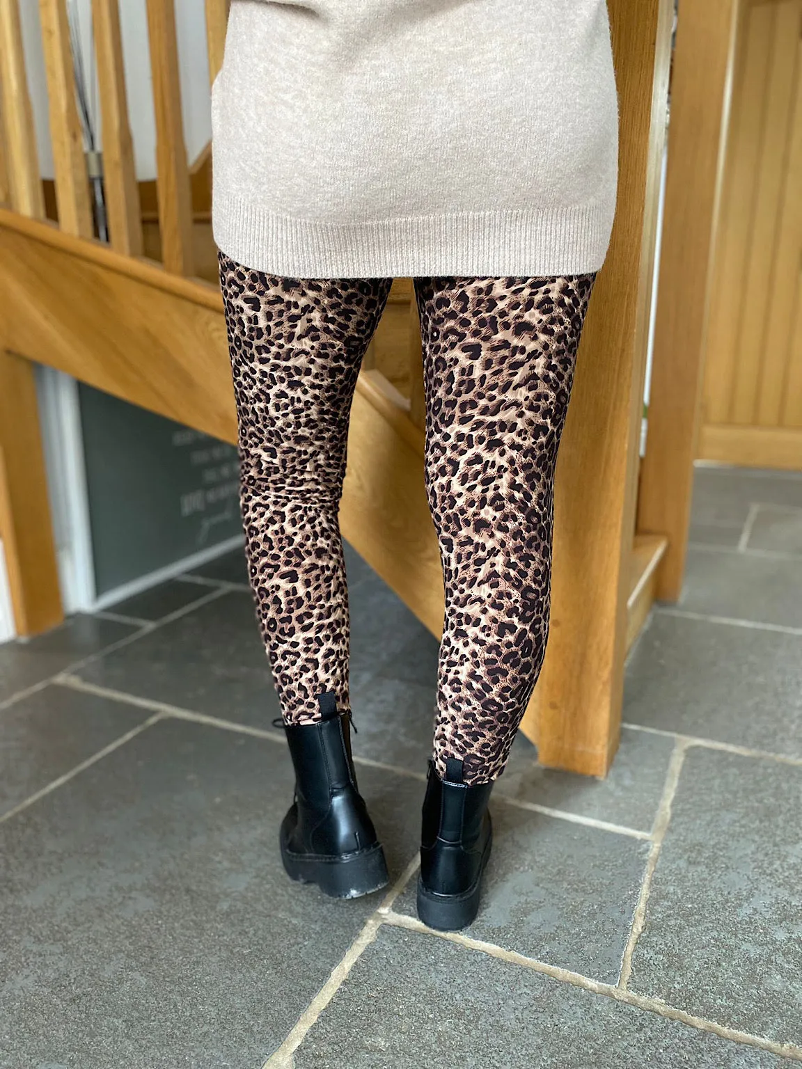 Natural Animal Print Leggings