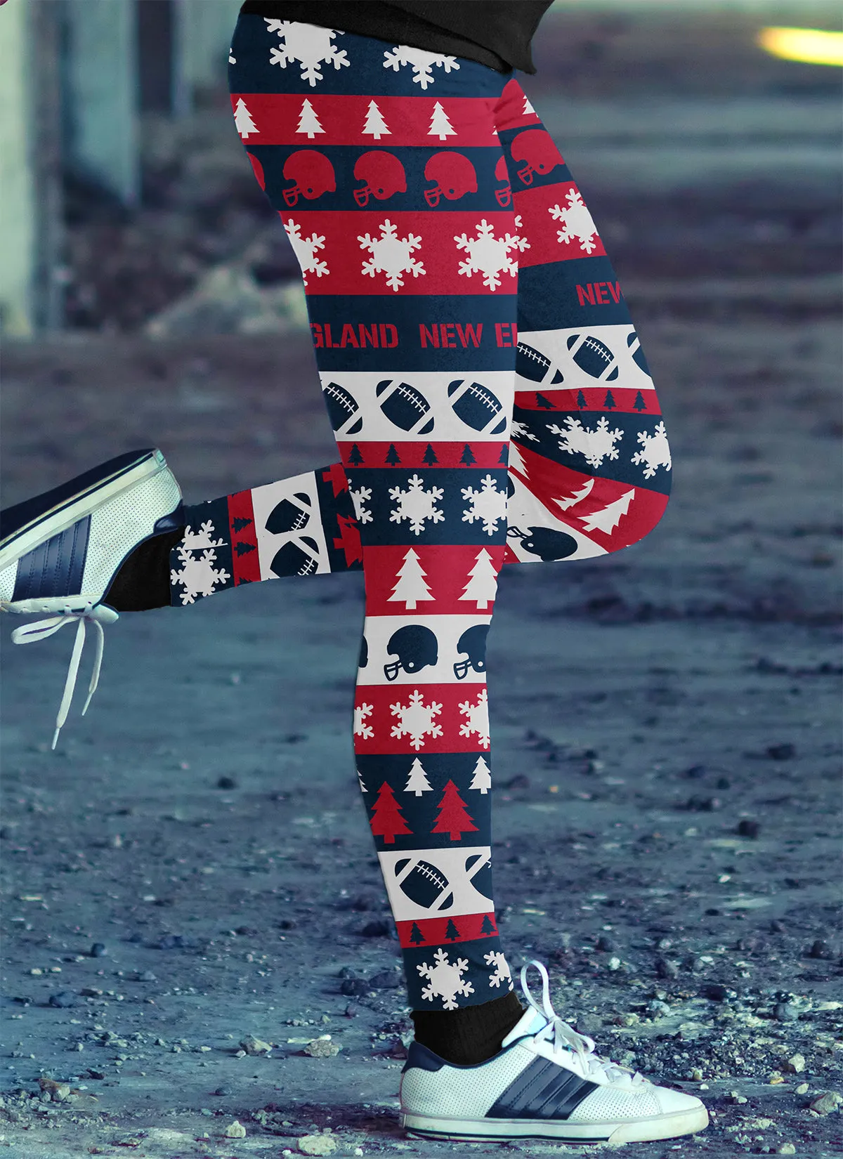 NE Christmas FB Leggings