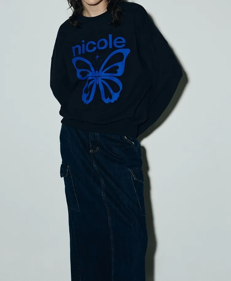 NICK&NICOLE  |Street Style Long Sleeves Plain Logo Hoodies & Sweatshirts