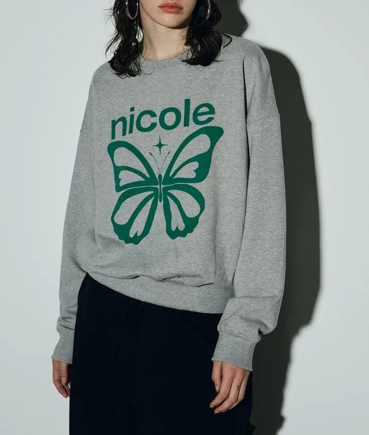 NICK&NICOLE  |Street Style Long Sleeves Plain Logo Hoodies & Sweatshirts