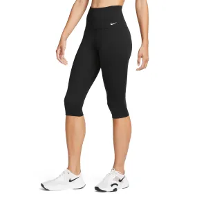 Nike One Dri-FIT Logo Capri  Black/White