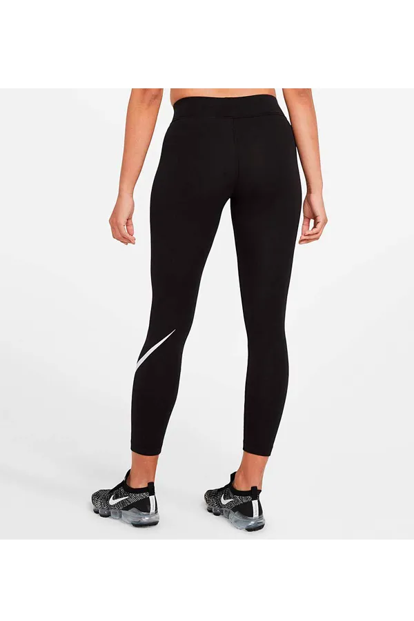 Nike Women Full Length Leggings Swoosh Logo Black