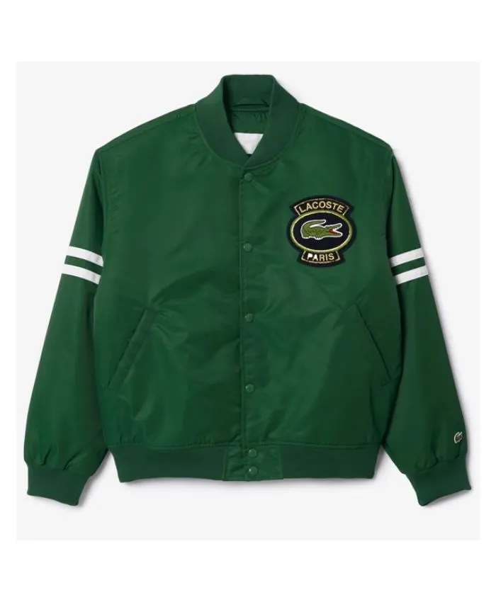 Novak Djokovic Lacoste Green Bomber Jacket - William Jacket