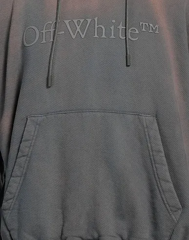 Off-White  |Sweat Street Style Bi-color Long Sleeves Cotton Logo Hoodies