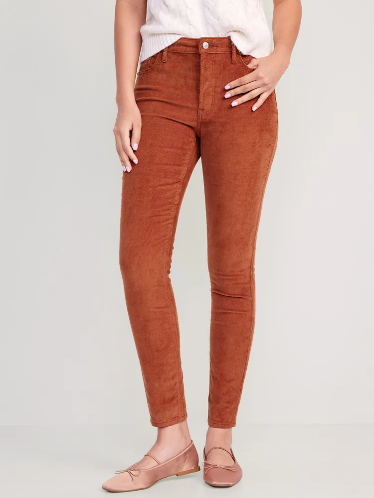 Old Navy High-Waisted Rockstar Super-Skinny Corduroy Pants