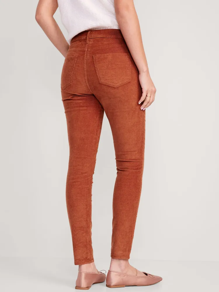 Old Navy High-Waisted Rockstar Super-Skinny Corduroy Pants