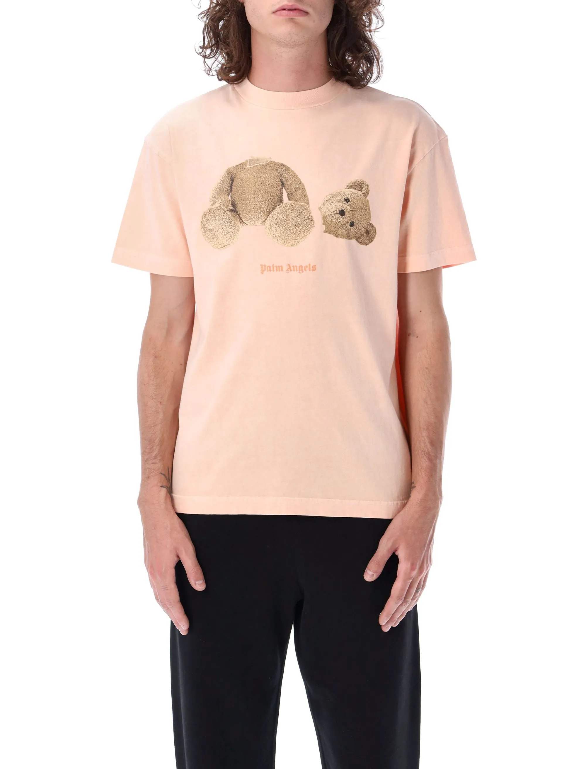 Palm Angels Bear Printed Crewneck T-Shirt