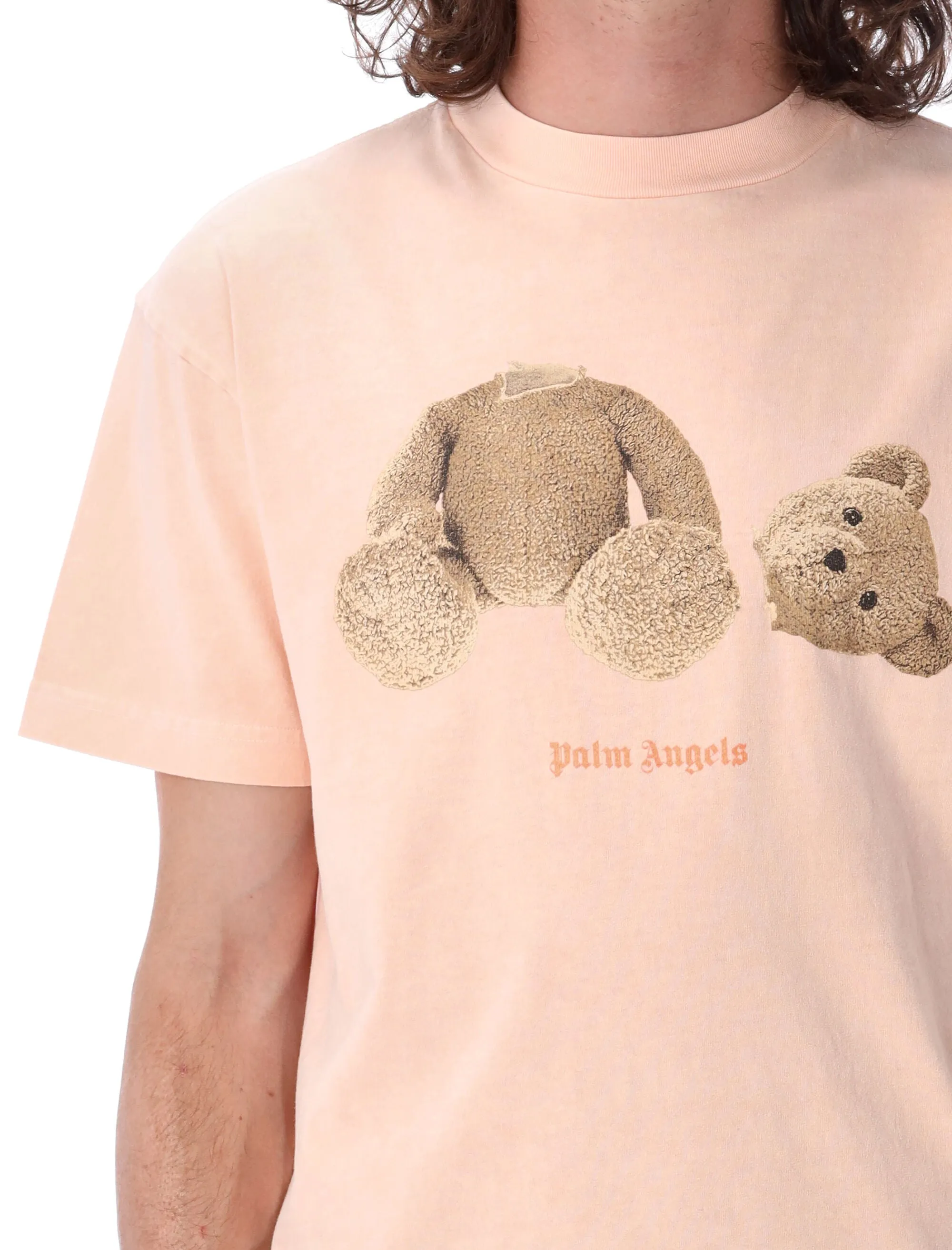 Palm Angels Bear Printed Crewneck T-Shirt