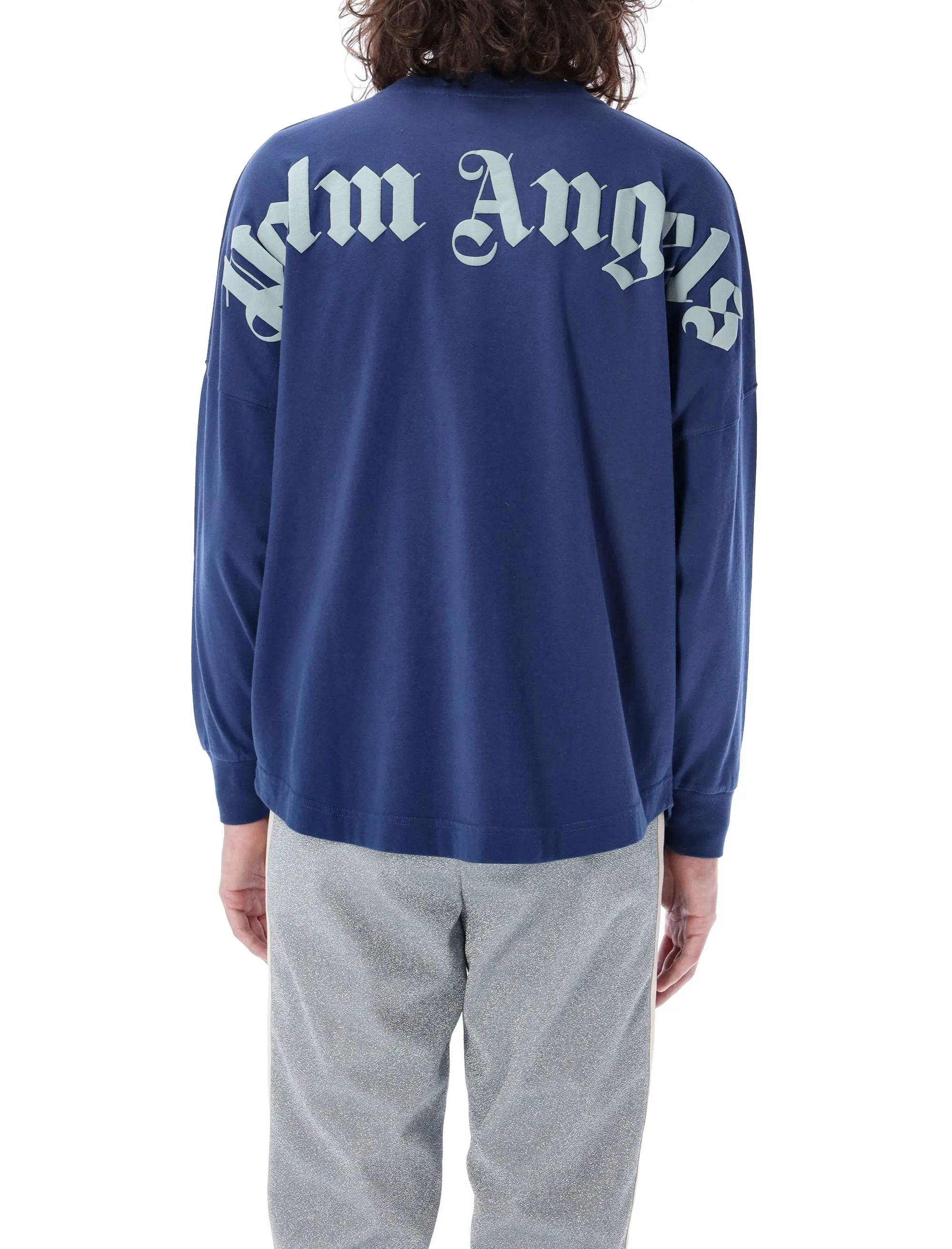 Palm Angels Logo Printed Long-Sleeved T-Shirt