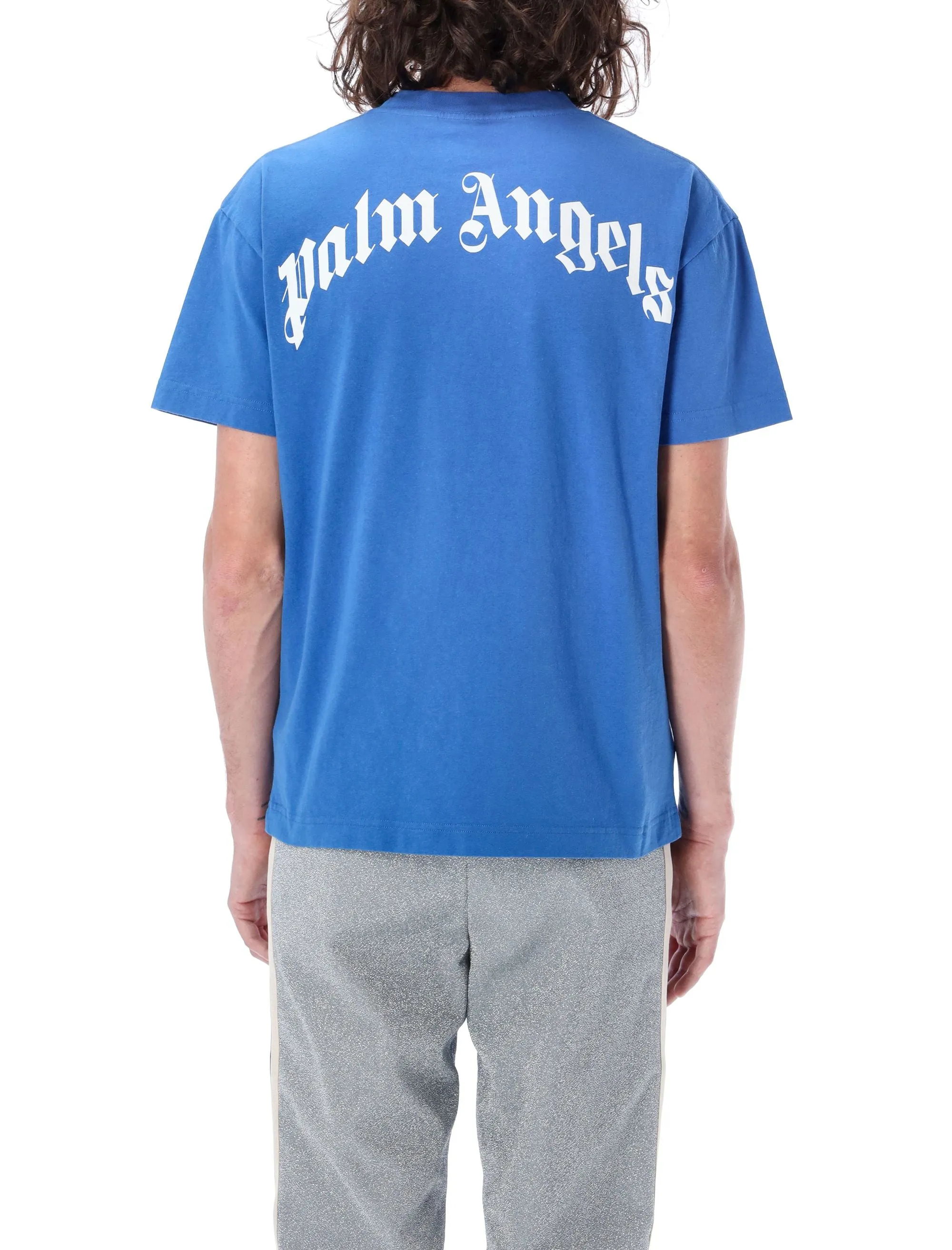 Palm Angels Shark Printed Crewneck T-Shirt